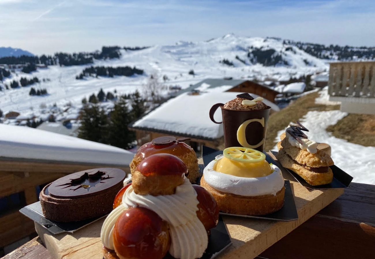 Appartement à Hauteluce - Les Saisies :  appartement familiale avec grande terrasse, skis aux pieds !